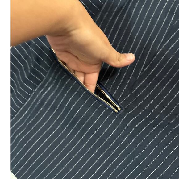 NWT Boss Women’s 12 Jocalua Pinstripe Blazer Navy Academia Preppy Office Career - Picture 4 of 8